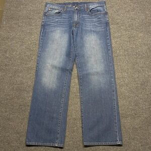 Lucky Brand "Vintage Straight" Jeans Mens 34 Blue Cotton Denim Medium Wash